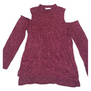 Cold shoulder sweaters